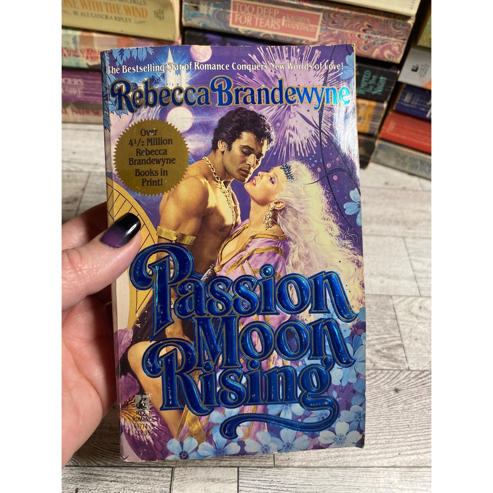 Passion Moon Rising Rebecca Brandewyne‎ Paperback Romance 1988 1st Print Ex-Lib